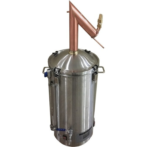 KegLand AlcoEngine Copper Pot Still Top w/ Garden Hose Quick Disconnect (QD)