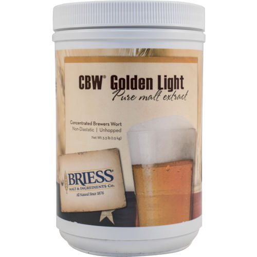 Briess | CBW® Golden Light | Concentrated Brewers Wort | Liquid Malt Extract | LME | 4 SRM