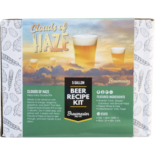 Clouds of Haze Hazy/Juicy Double IPA - Brewmaster Extract Beer Brewing Kit