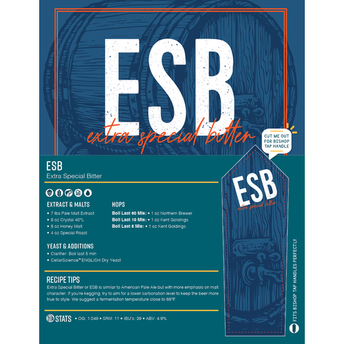 ESB Extra Special Bitter - Brewmaster Extract Beer Brewing Kit