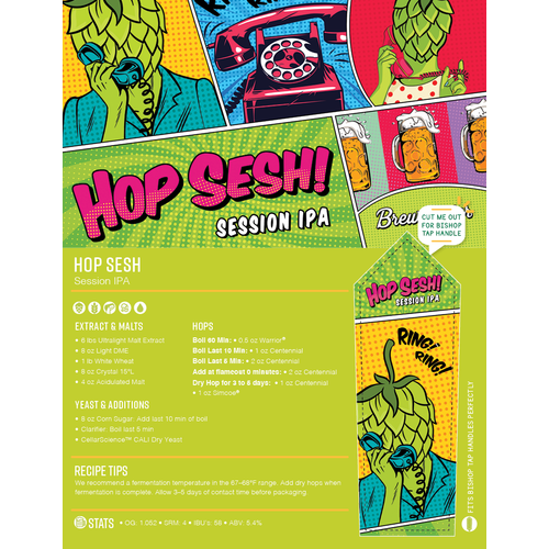 Hop Sesh Session IPA - Brewmaster Extract Beer Brewing Kit