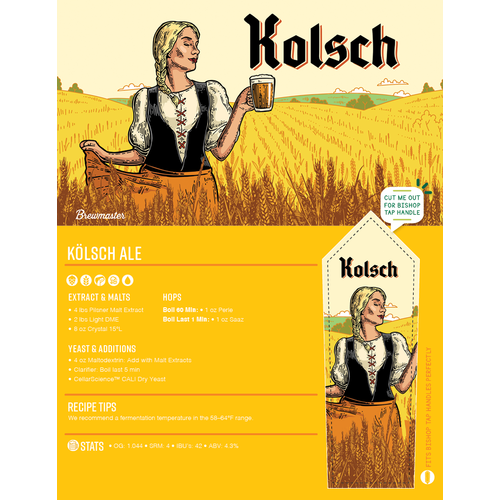 Kolsch Ale - Brewmaster Extract Beer Brewing Kit