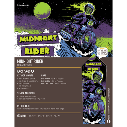 Midnight Rider Robust Porter - Brewmaster Extract Beer Brewing Kit