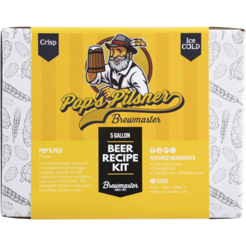 Pop's Pilsner - Brewmaster Extract Beer Brewing Kit