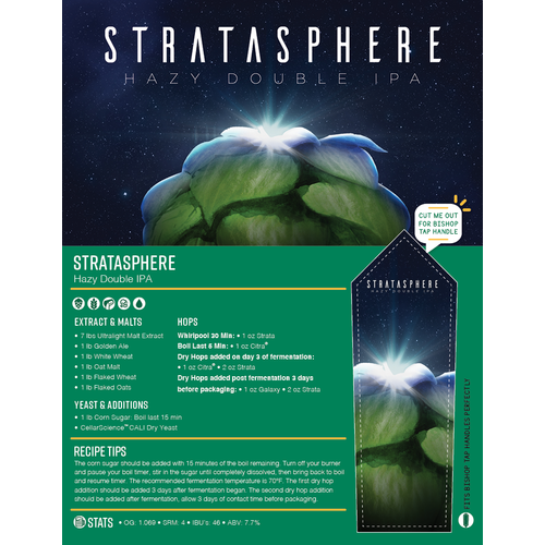 Stratasphere Hazy Double IPA - Brewmaster Extract Beer Brewing Kit