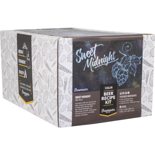 Sweet Midnight Milk Stout - Brewmaster Extract Beer Brewing Kit