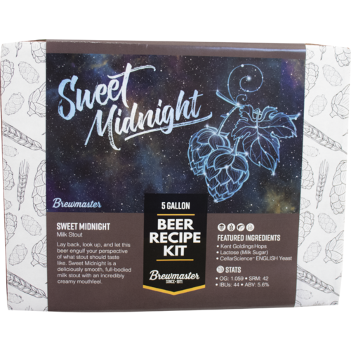 Sweet Midnight Milk Stout - Brewmaster Extract Beer Brewing Kit