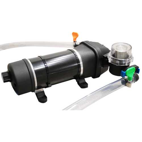The Vintage Shop | Super Transfer Pump | Variable Speed Diaphragm Pump | 0-3 GPM | Self-Priming | Quick Disconnect Pre-Filter | Tubing Included