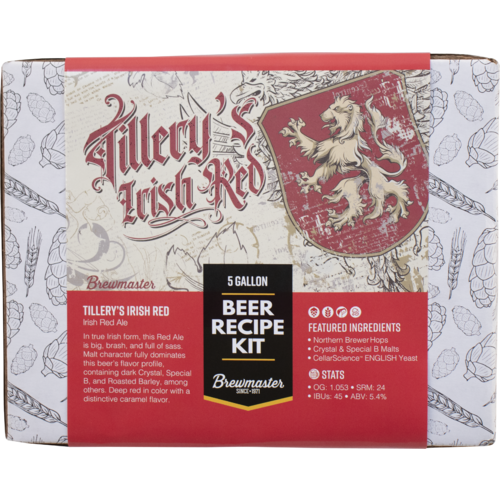 Tillery's Irish Red Ale - Brewmaster Extract Beer Brewing Kit